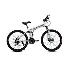 Omeng Gift Mountain Bike/High Carbon Steel Frame Folding Damping Mountain Bike Adult Bicycle(26''  21 speed) - B07G366TFR